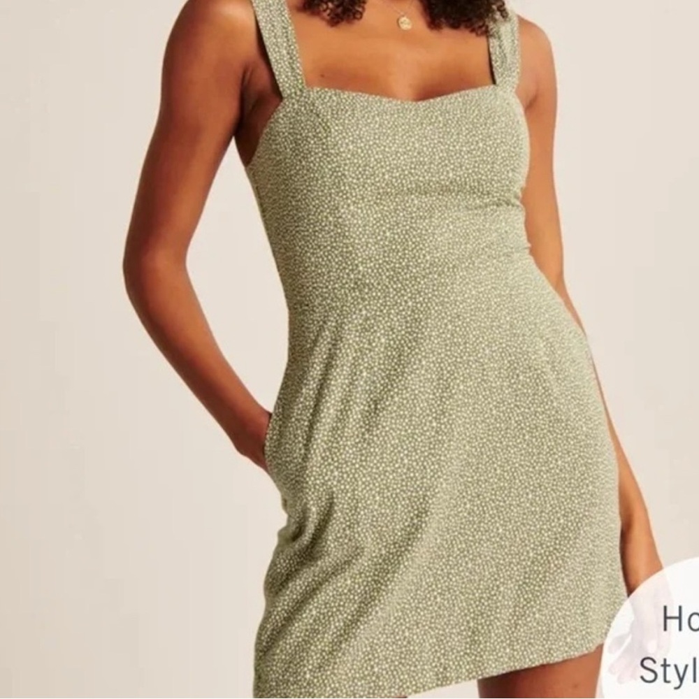 Abercrombie & Fitch Green Polka Dot Dress